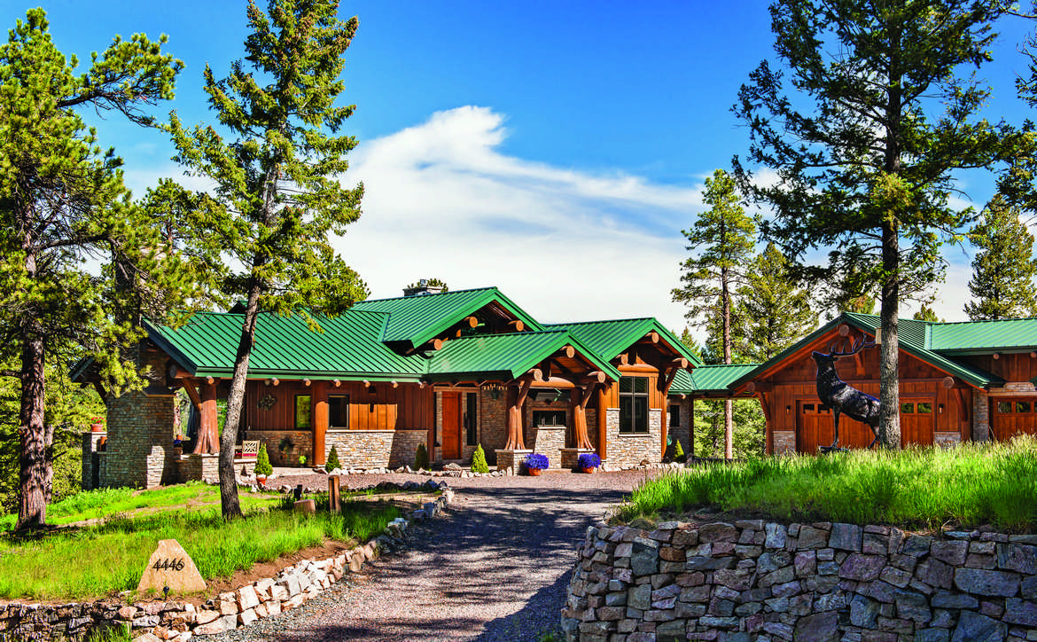 Unique Rocky Mountain Log Home