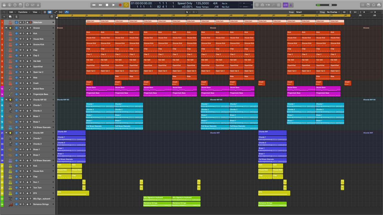Waterfall Logic Pro X Template