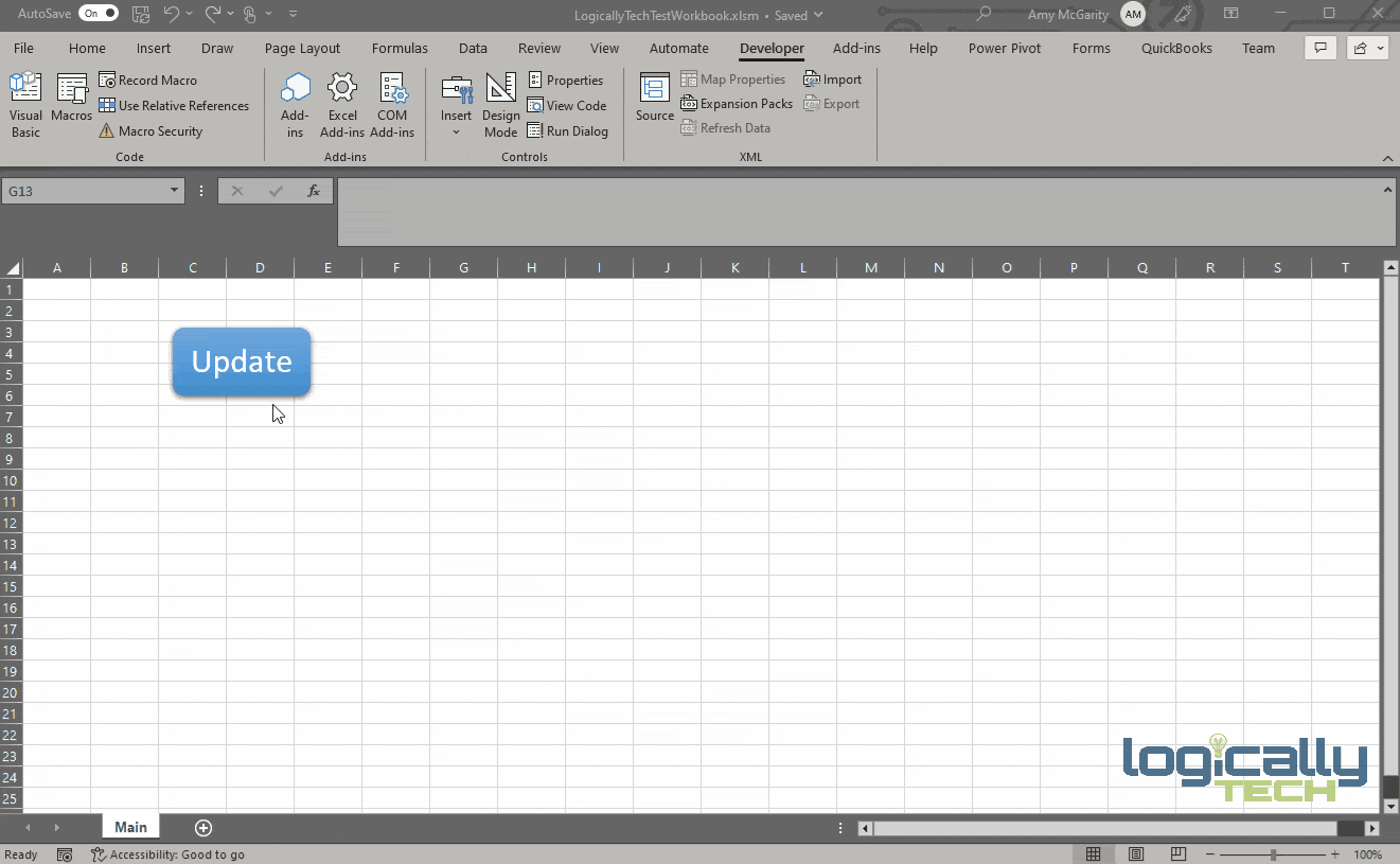 How to Create an Excel Macro Button Logically Tech