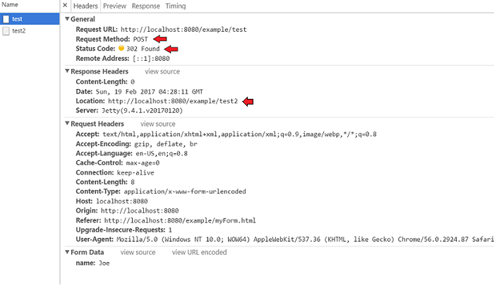 Java Servlet URL redirection
