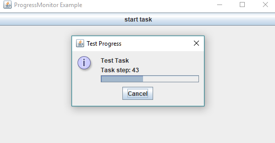 Java Swing ProgressMonitor Example