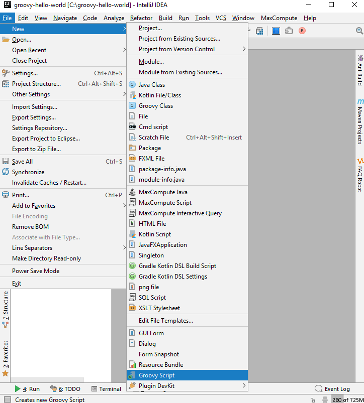 Groovy with Intellij