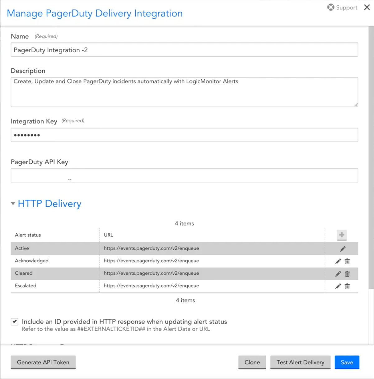 PagerDuty Integration Setup LogicMonitor