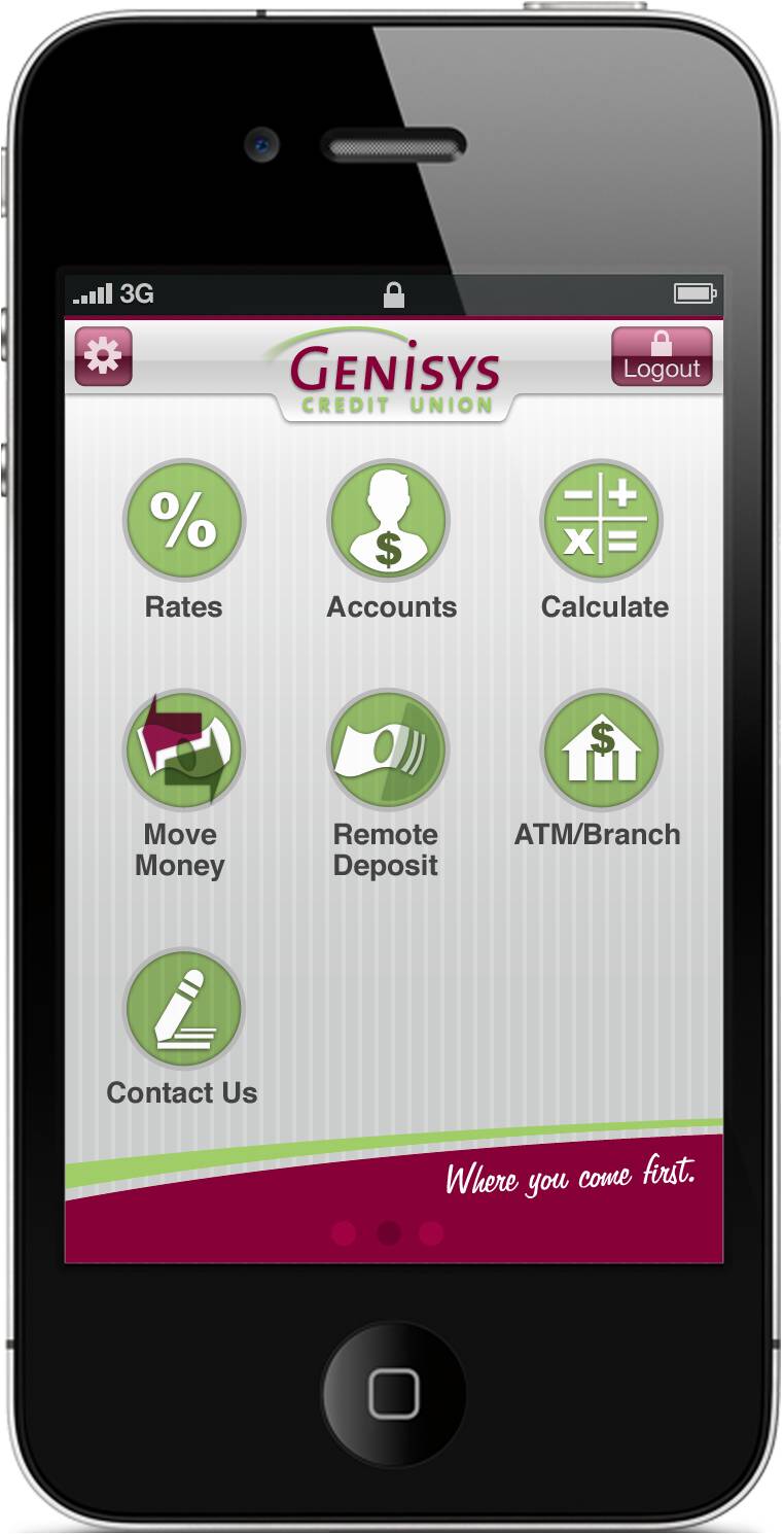 Genisys Credit Union Banking Mobile App Logic Solutions
