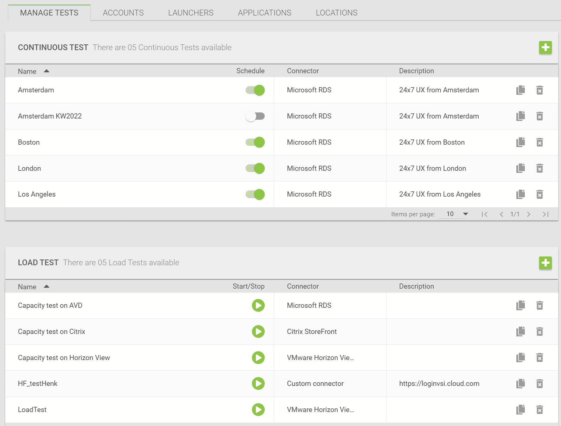 Automating Test in a Citrix DaaS Deployment Login VSI