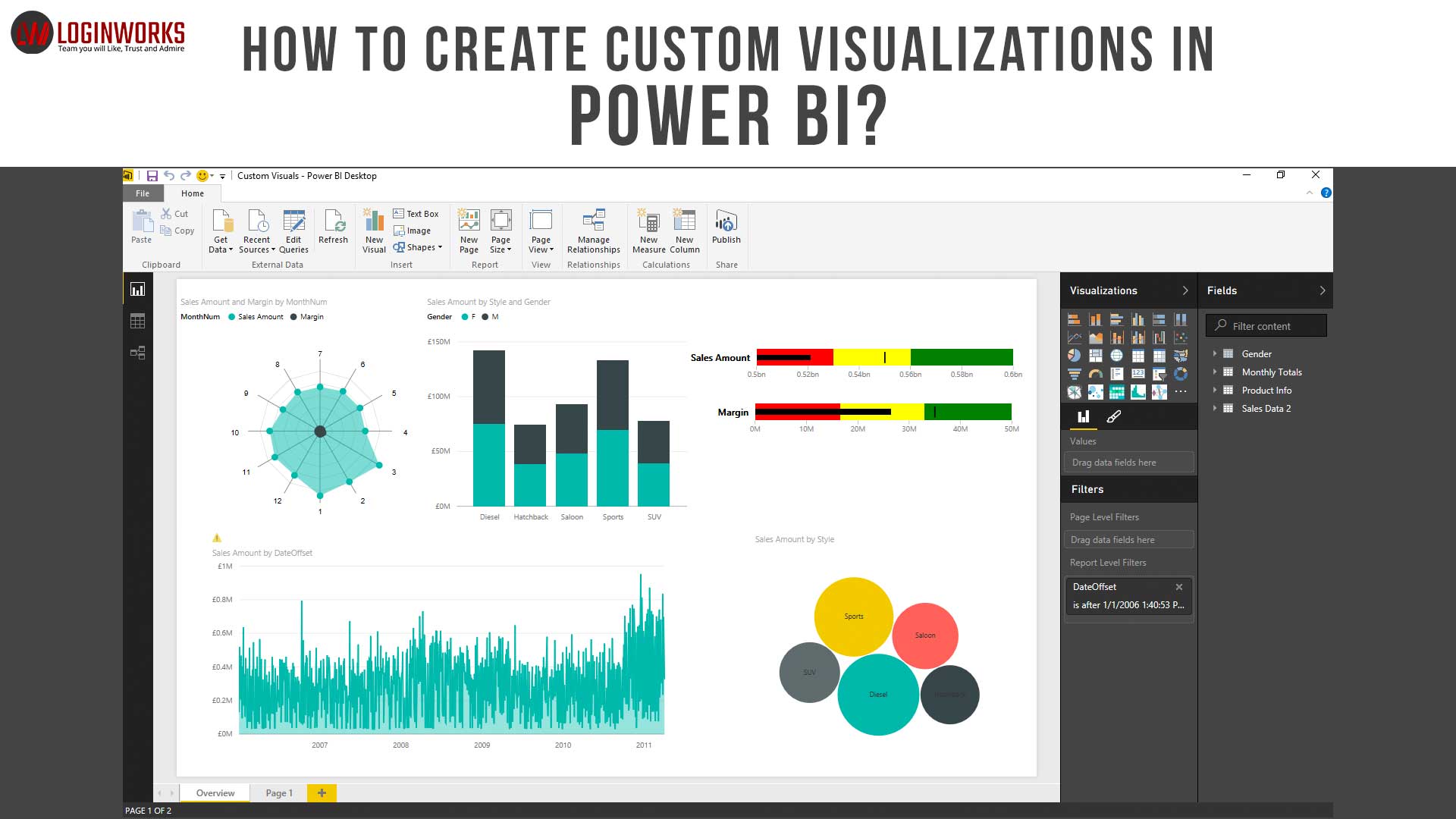 How To Create Custom Visualizations In Power BI Loginworks