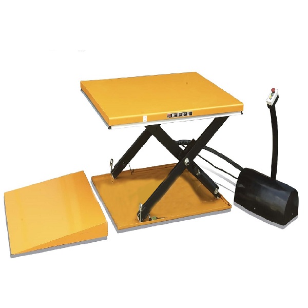 Low Profile Scissor Lifting Table with ramp