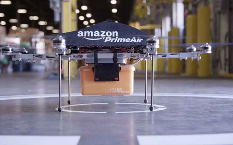 Amazon tests package delivery using drones Logistics Middle East