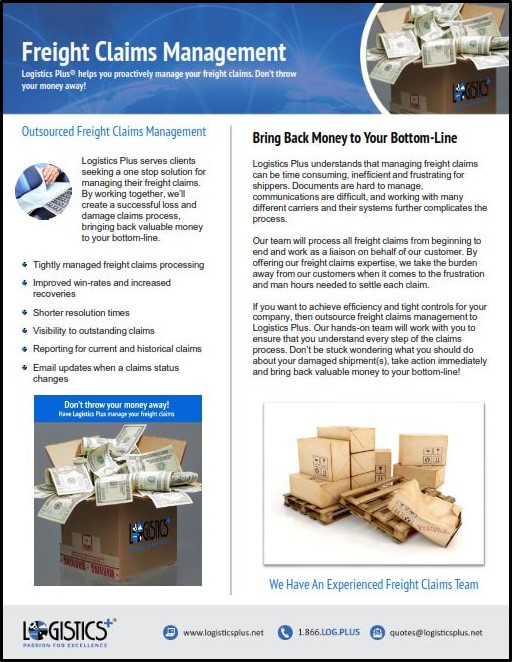 Freight Claims Management Logistics Plus