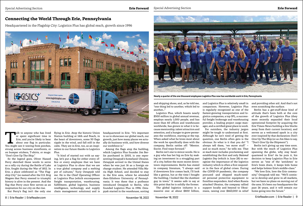 Connecting the World Through Erie, Pennsylvania Erie Reader