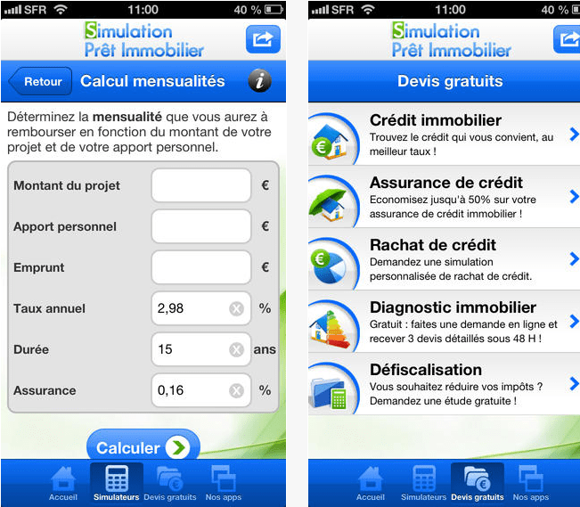 Calculette prêt immobilier : calcul de mensualités Crédit.