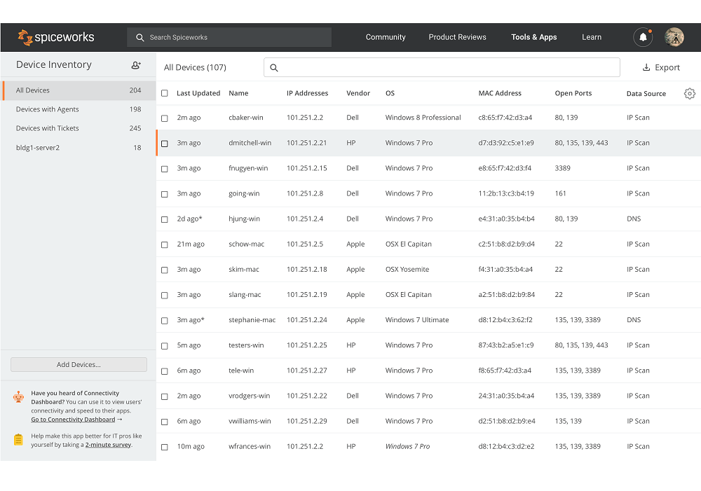 Spiceworks IT Help Desk
