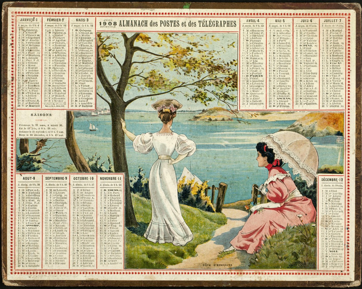 Pack de calendriers vintage 1908 2020 Télécharger la dernière