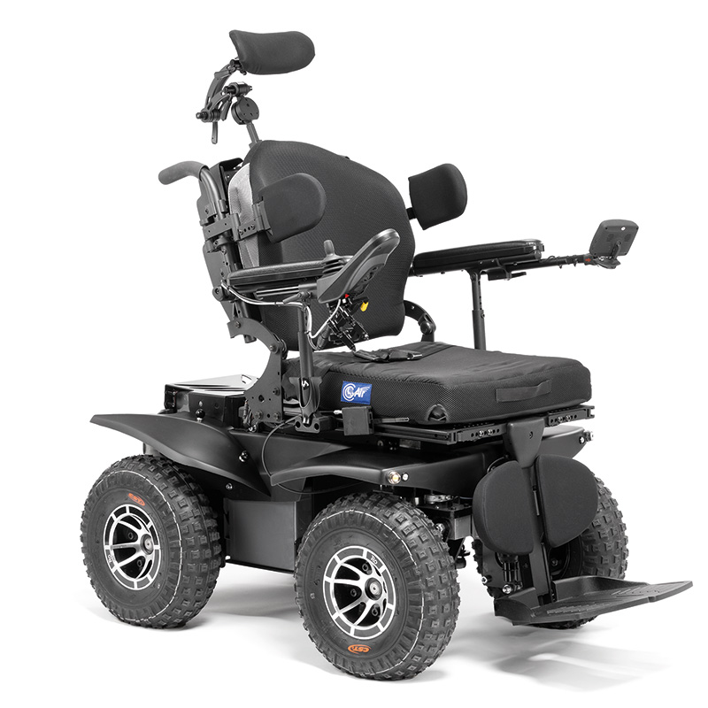 Fauteuil roulant électrique tout terrain Logo Silver