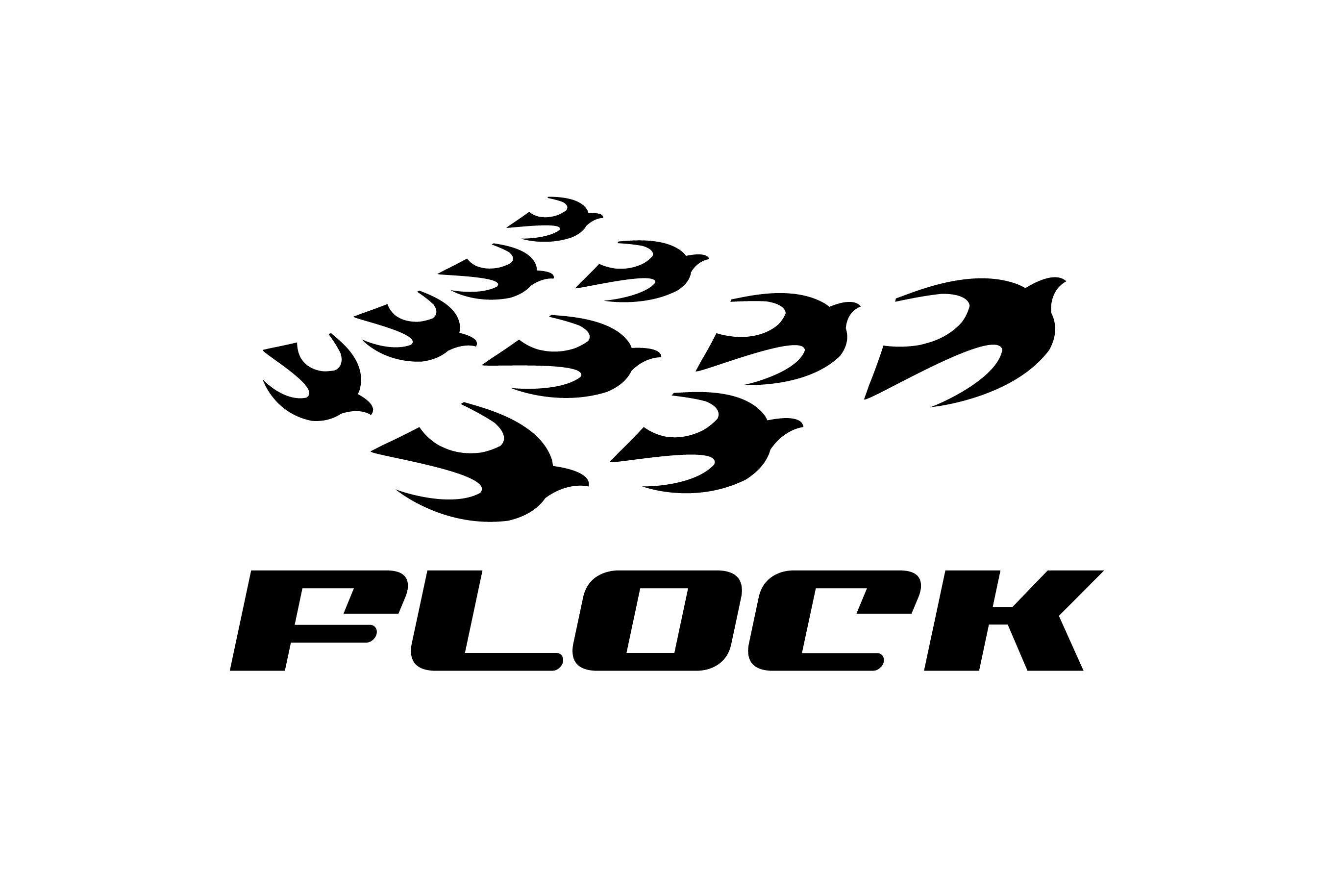 Flock Bird Logo Design Logo Cowboy