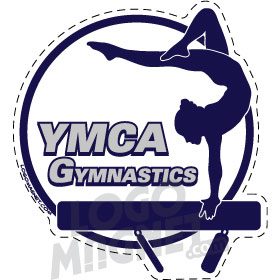 Gymnastics Logo Design : YMCA-GYMNASTICS-GYMNAST.jpg Custom Car Magnet - Logo Magnet