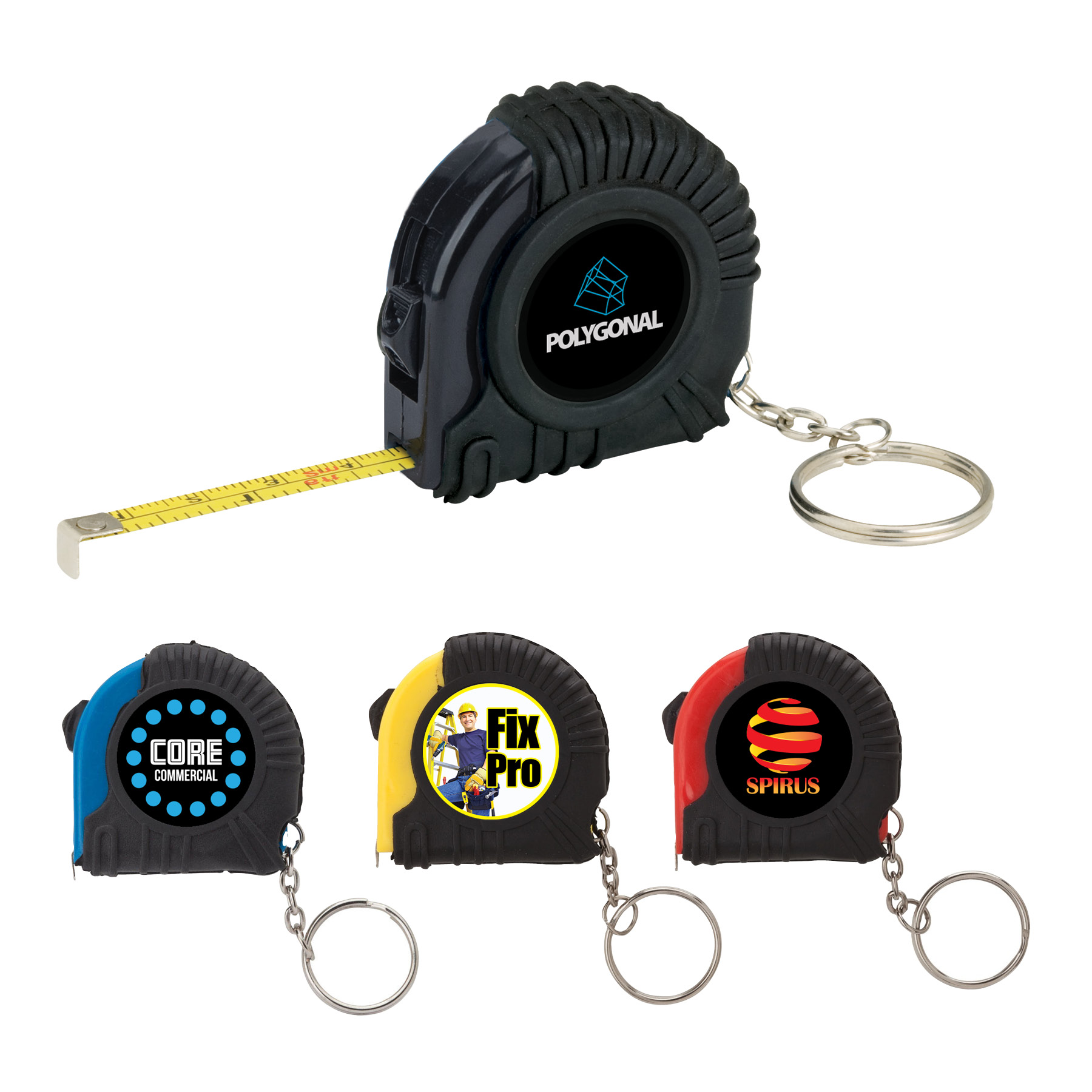 Gosto Mini Tape Measure Keyring VM2000 Logomark