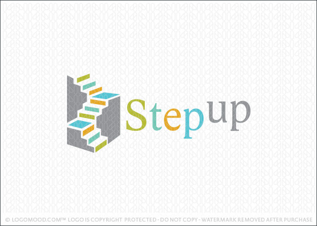 Step Up Staircase Buy Premade Readymade Logos for Sale