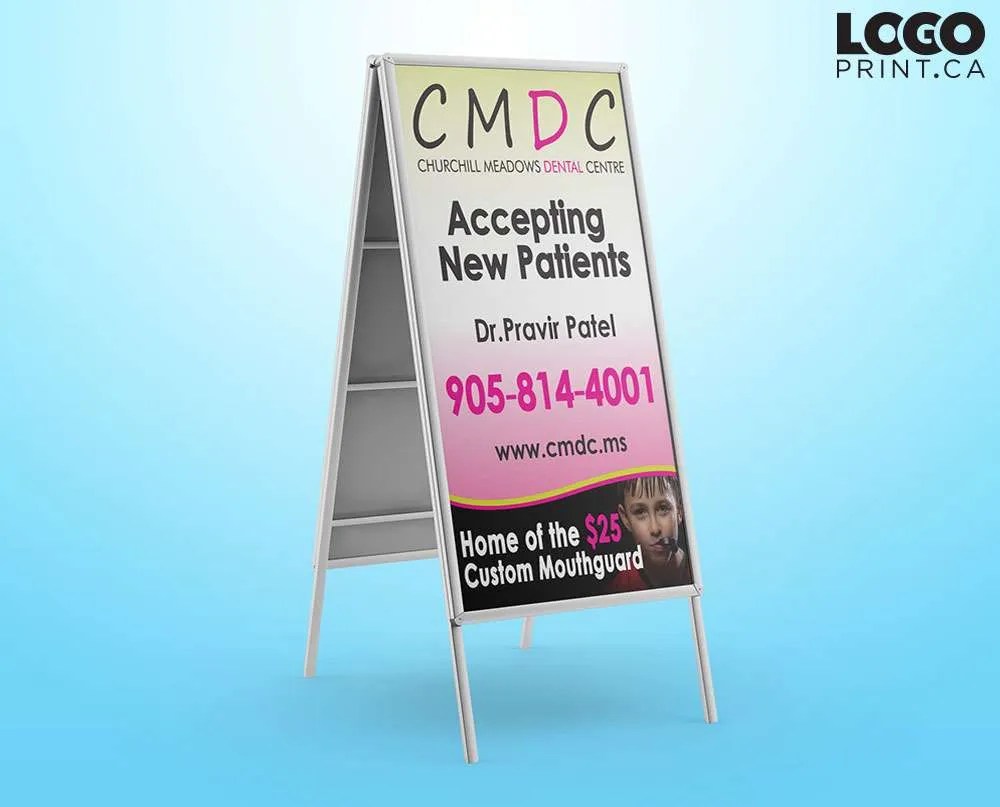 A Frame Signs Mississauga LOGO PRINT