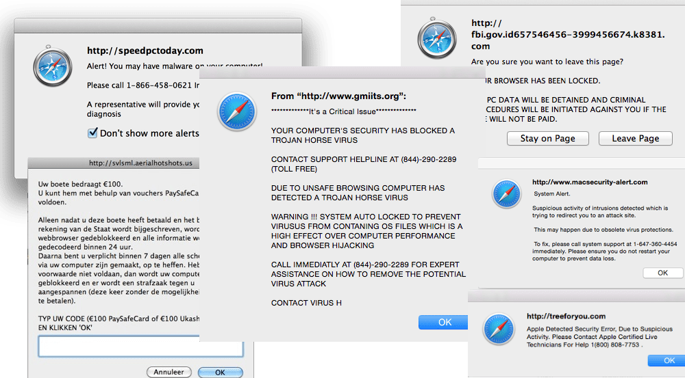 Safari Trojan Horse Virus Warning LogoSystems