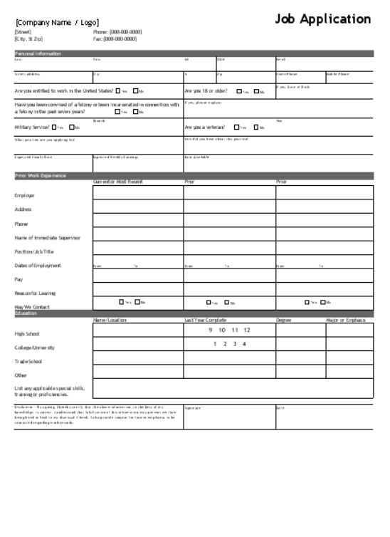 Job Application Log Template 6+ Free Word, Excel & PDF Formats