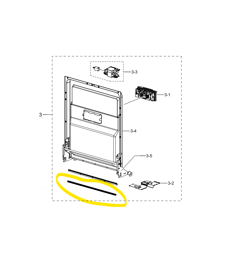 Samsung Dishwasher Dw60m5030fs
