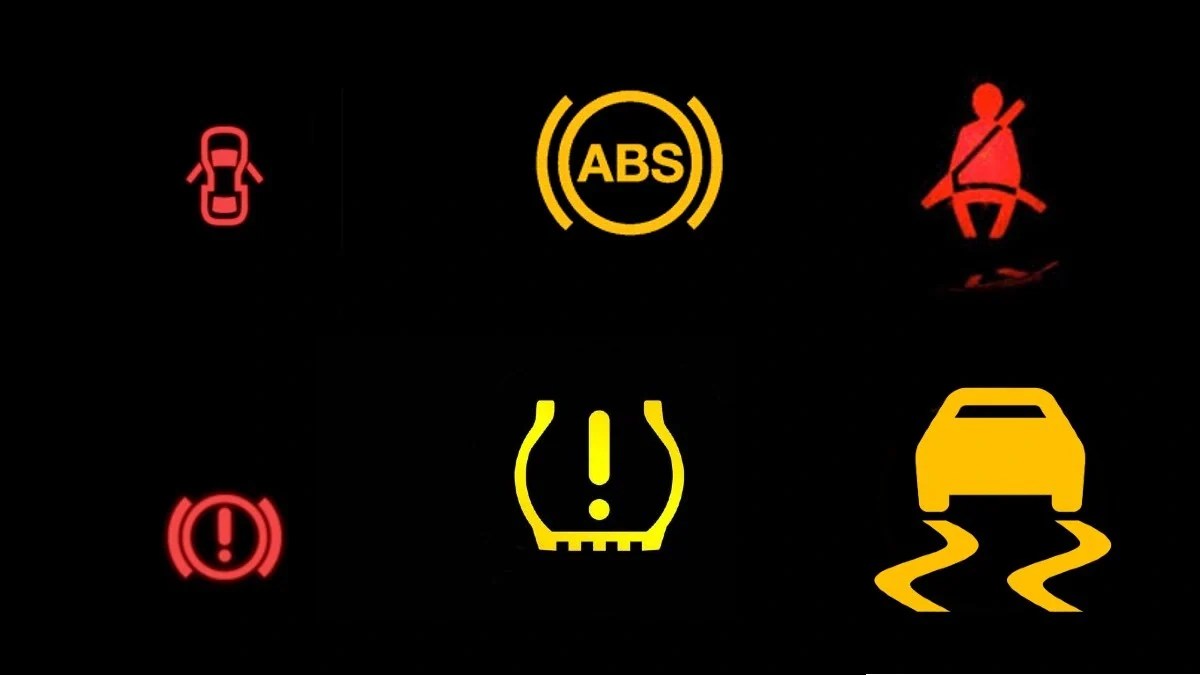 Meaning Of Different Warning Lights Found In Car lights symbols Pdb 95