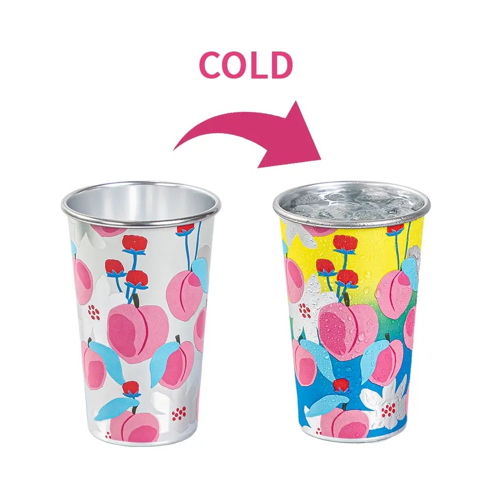 Custom Color Changing Aluminum Cups LOKYO