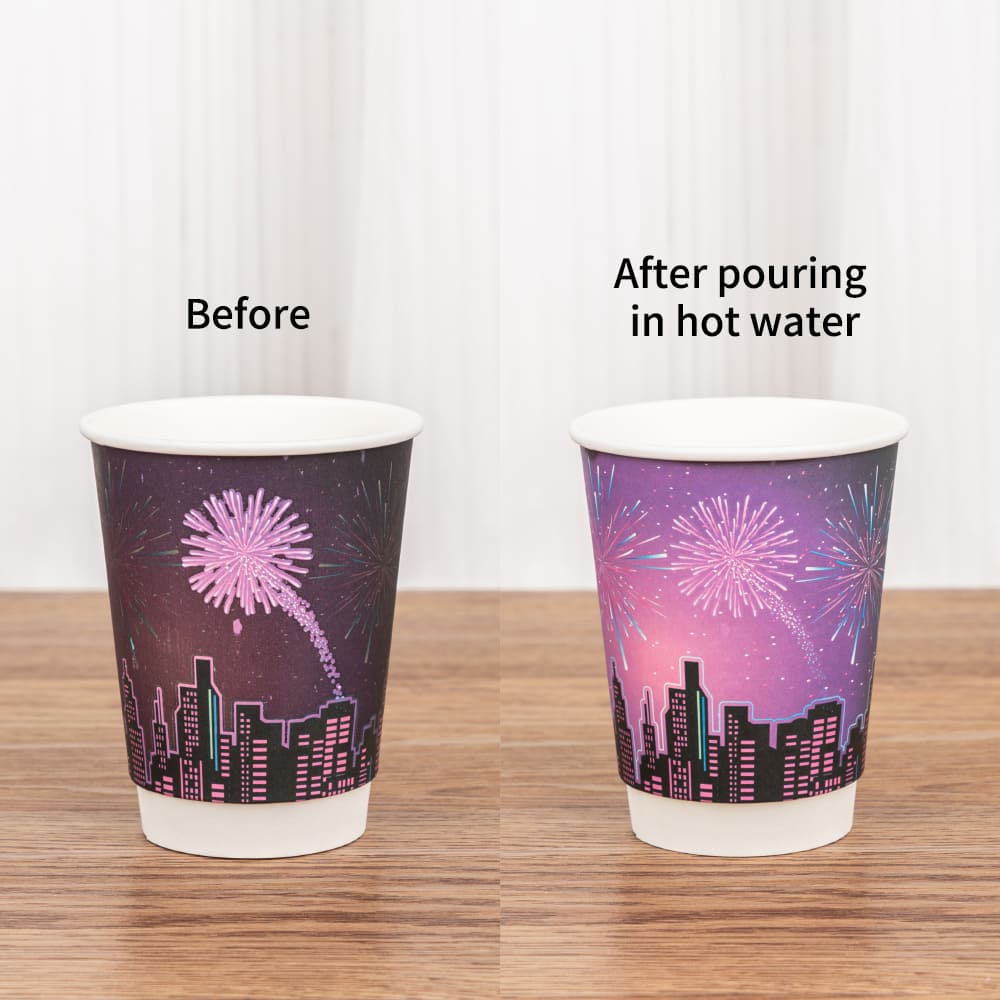 Color Changing Paper Cups Due To Temperature Change LOKYO