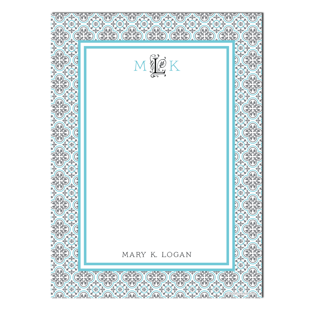 Spanish Pattern Notecards Set of 20 LolaLorena