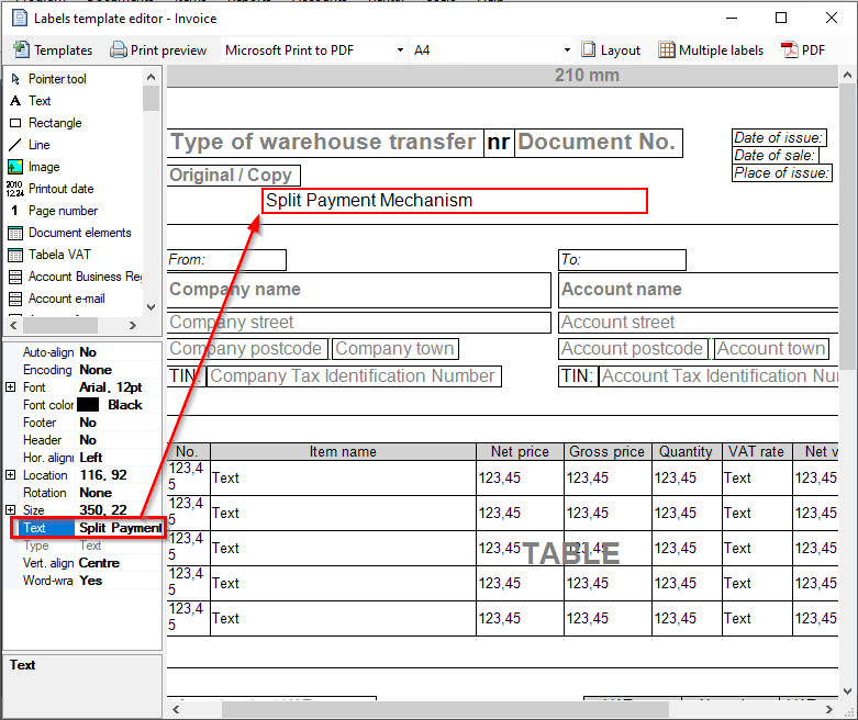 Invoices with Split Payments