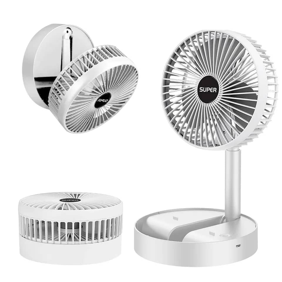 Lomak Stores Portable Folding Fan White