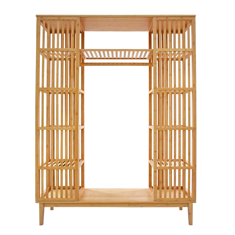 Best Popular Modern Bamboo Wardrobe with Siliding Door Manufacturer and