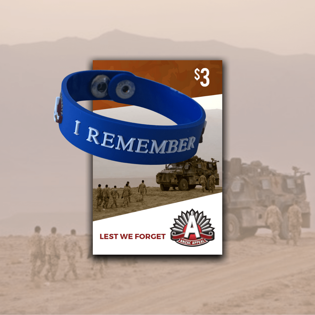 3 ANZAC Wristband Longbeach RSL