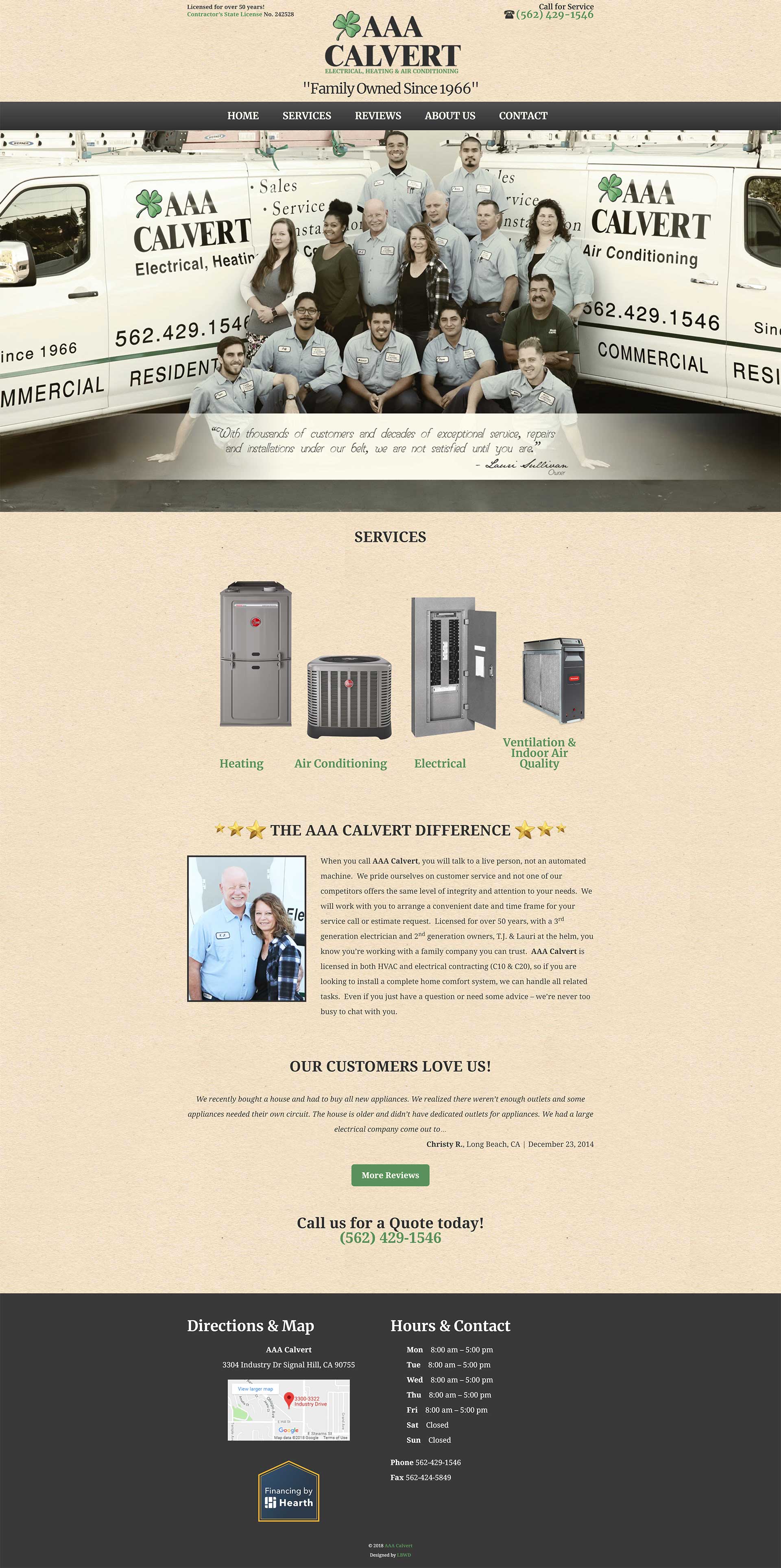 AAA Calvert Long Beach Web Design Web Design, Hosting