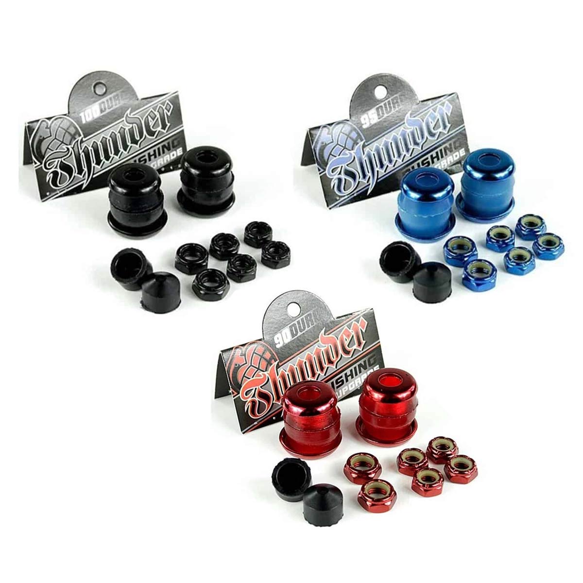THUNDER TRUCKS Bushing Rebuild KIT Upgrade 100 Duro HARD BLACK