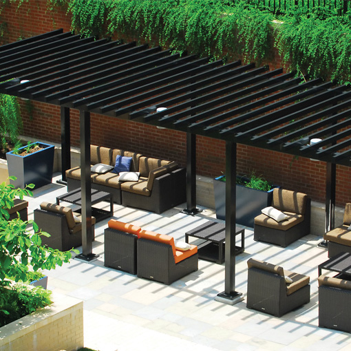 Metal Trellises & Pergolas Long Fence