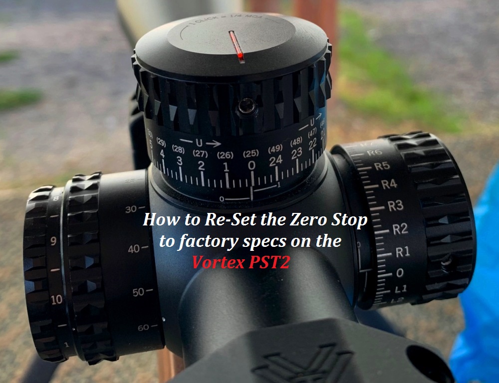 How to Reset the Zero Stop to factory specs on a Vortex PST2 by Justin