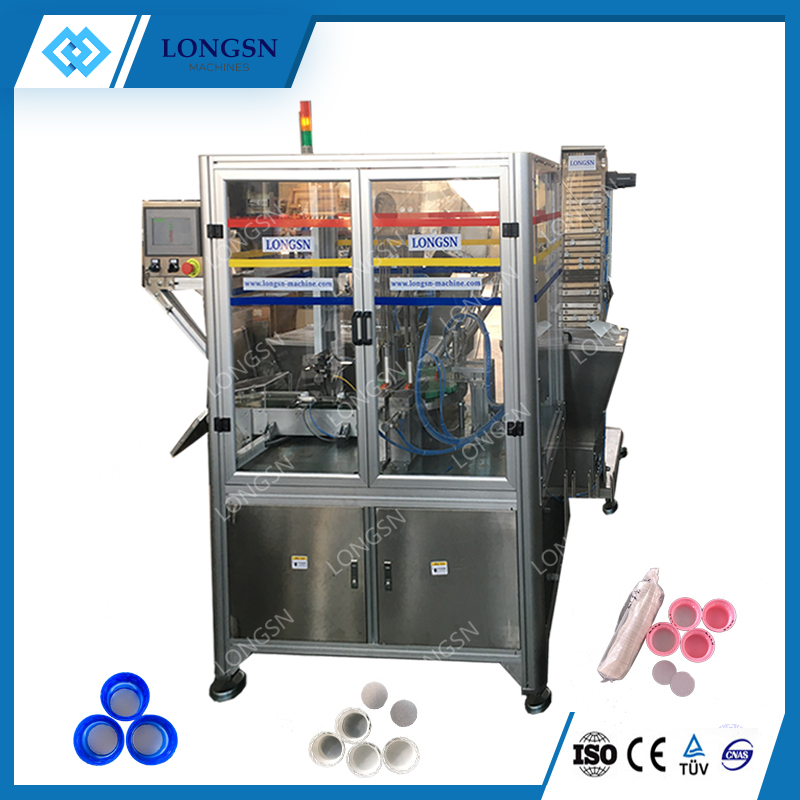 Automatic bottle cap lining wadding machine cap liner inserting machine