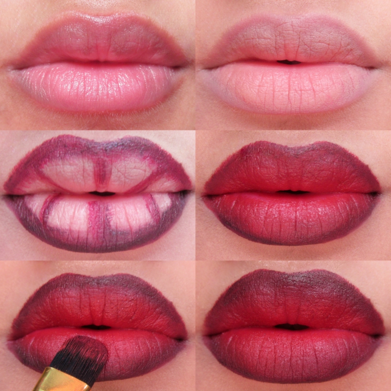 Bibir Lebih Plump dengan Makeup Tutorial Gradient Lips Trend