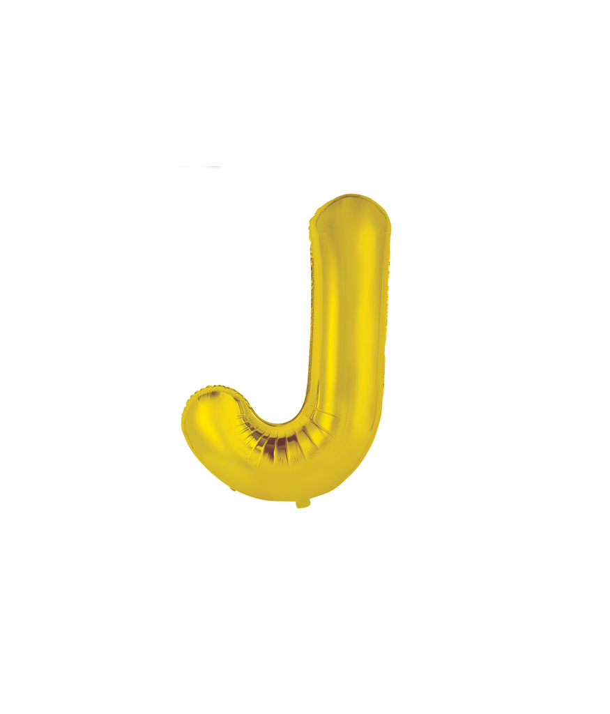 Gold Alphabet Foil Balloon Letter J LookSharpStore