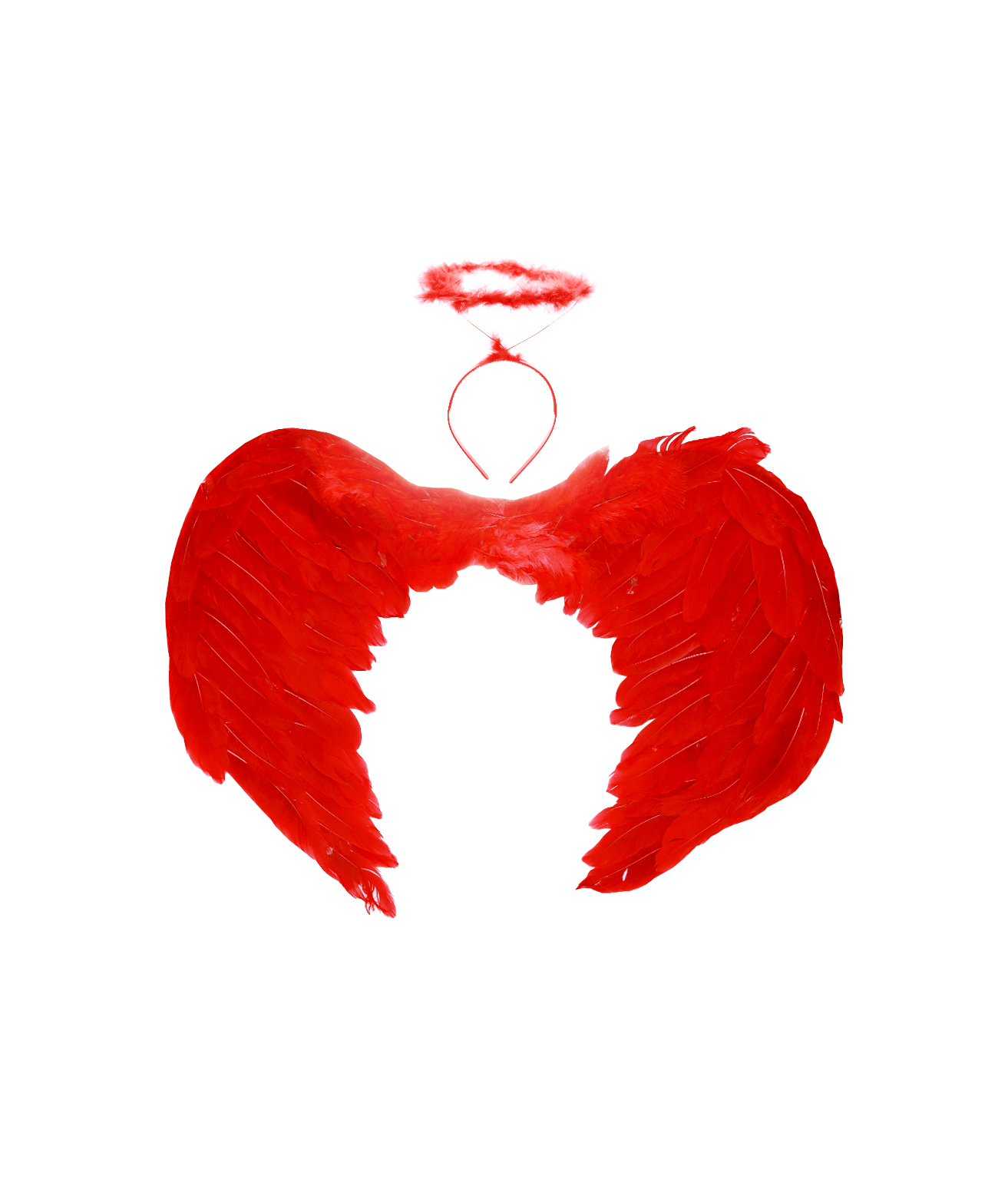 Red Angel Wings & Headband 80cm LookSharpStore