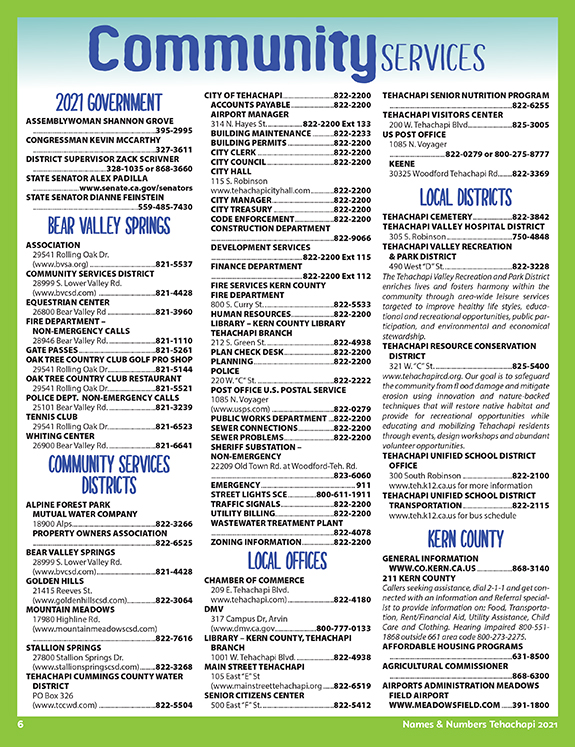 Community Page CSD & Government Names and Numbers Everything