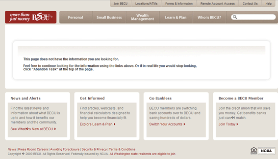 BECU (Boeing Employees’) Credit Union Website Loop11