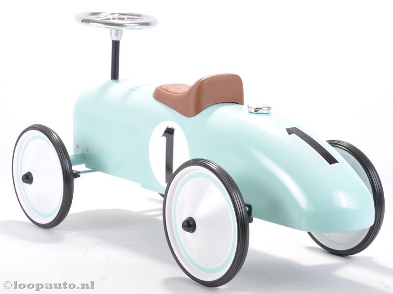Loopauto va 1 jr Retro Roller Colin mint groen evt. met naam
