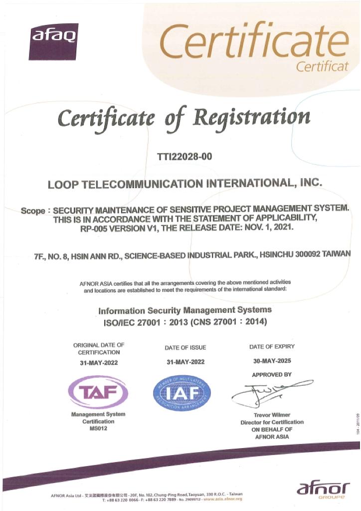 Loop Passes ISO27001 CertificationGeneral NewsNewsLoop