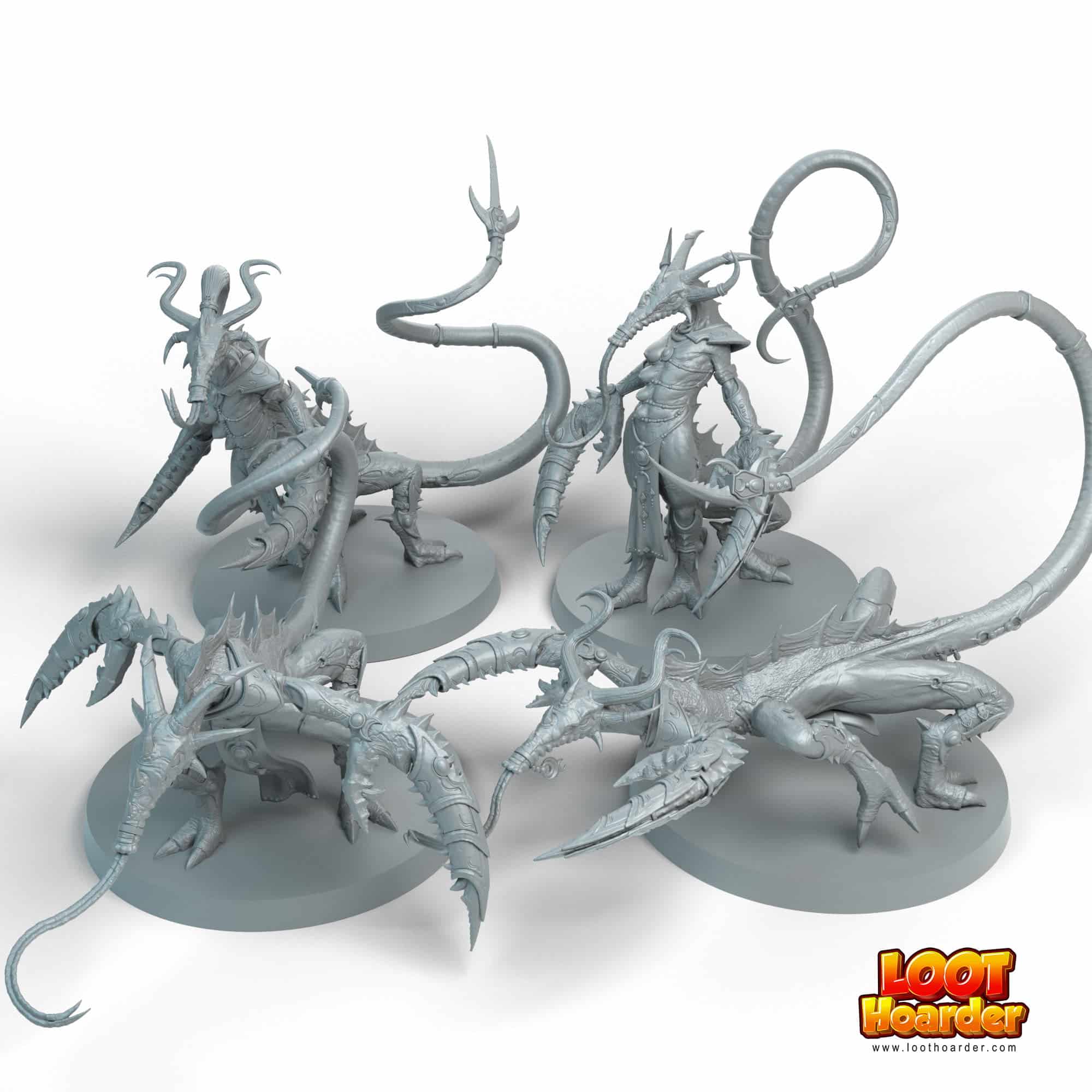 Fiendish Ones Loot Hoarder 3d printed Miniatures for tabletop games
