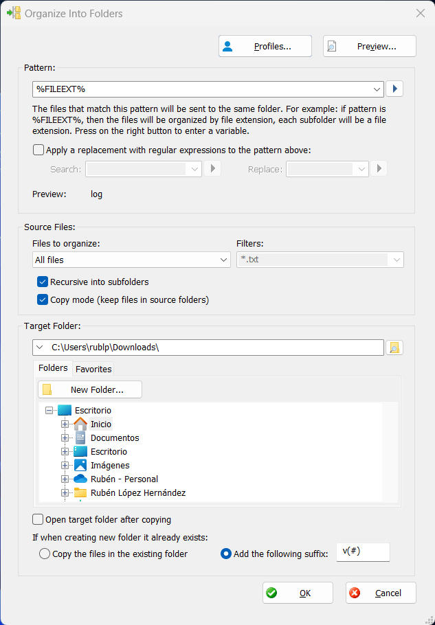 Organize Into Folders
