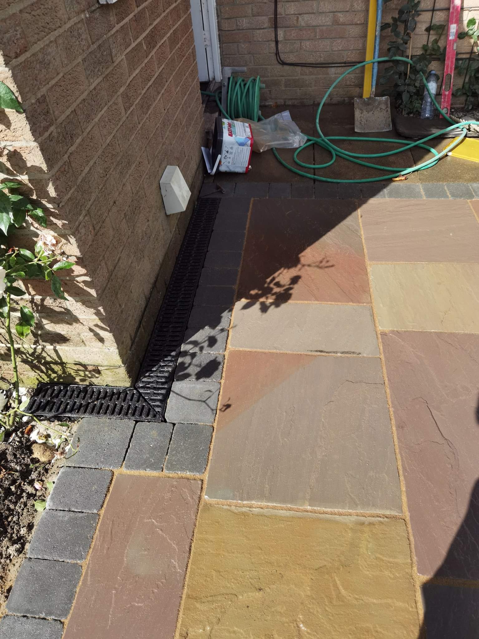 Belmont, County Durham, MultiBuff Indian Sandstone Patio Project