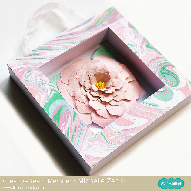 Paper Flower Shadow Box Tutorial with Michelle LaptrinhX